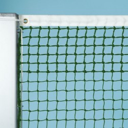 Tennisnetz Grand Slam, grün, 3,2 mm Polyethylen, gefl. 5 Doppelreihen